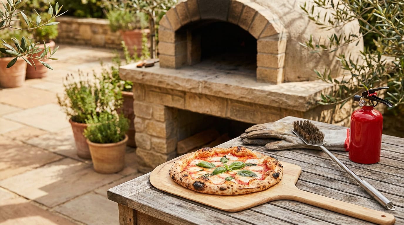 outdoor pizza oven safety tips