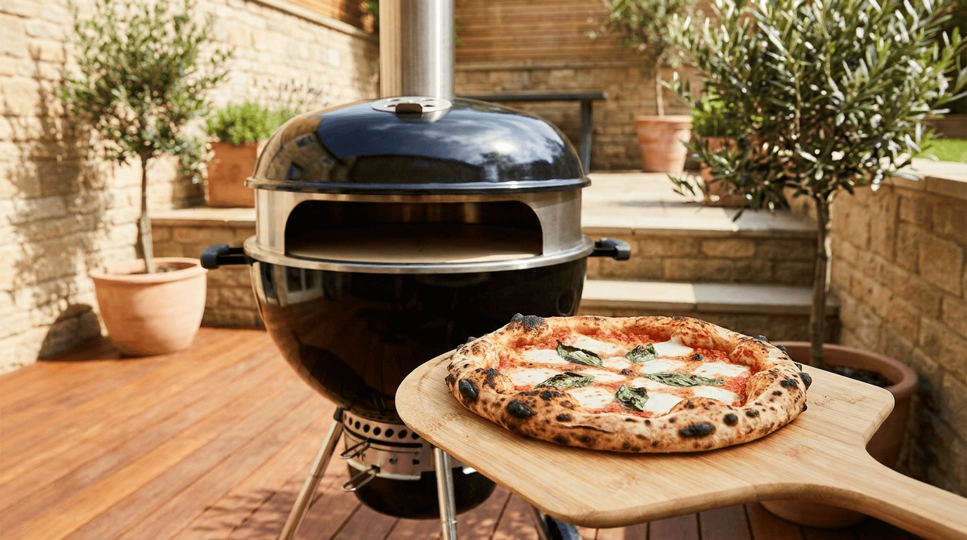 convert grill to pizza oven
